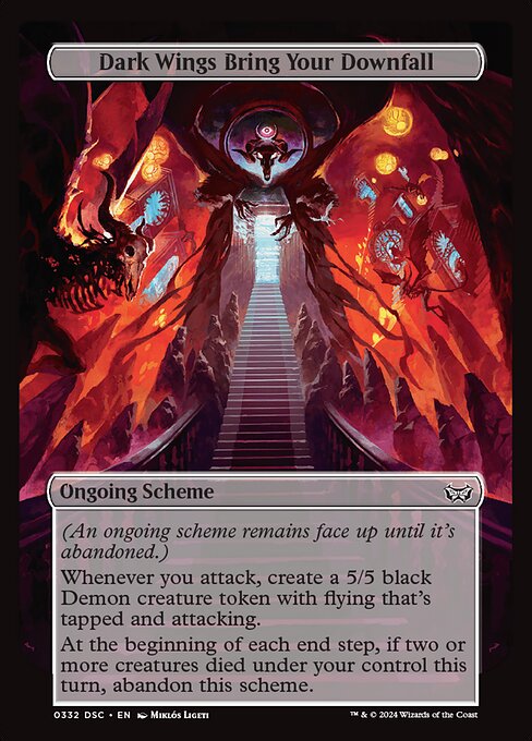 Dark Wings Bring Your Downfall highlighted card art