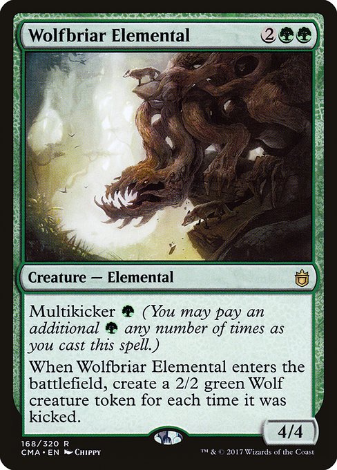 Wolfbriar Elemental highlighted card art