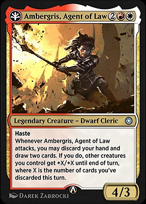 Ambergris, Agent of Law highlighted card art