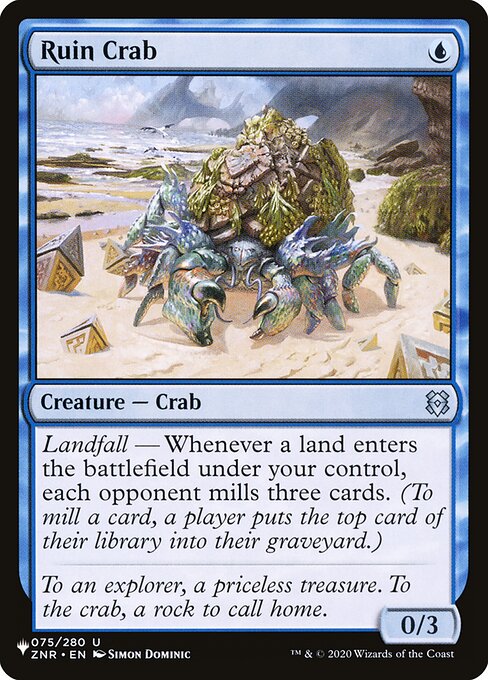 Ruin Crab highlighted card art