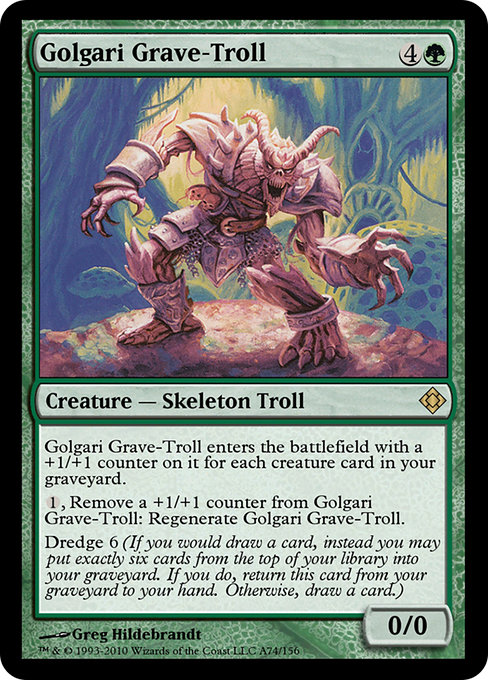 Golgari Grave-Troll from Magic Online Theme Decks