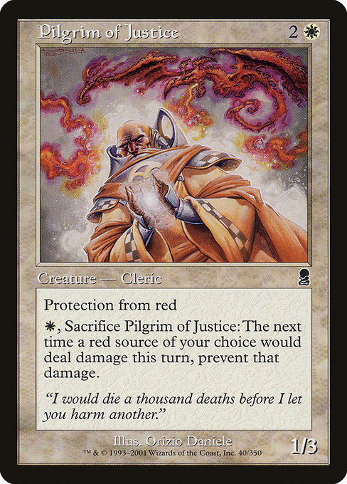 Pilgrim of Justice highlighted card art