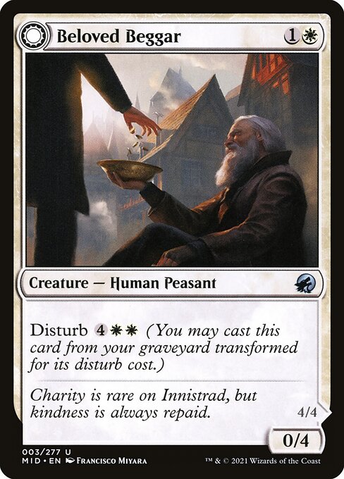 Beloved Beggar // Generous Soul from Innistrad: Midnight Hunt