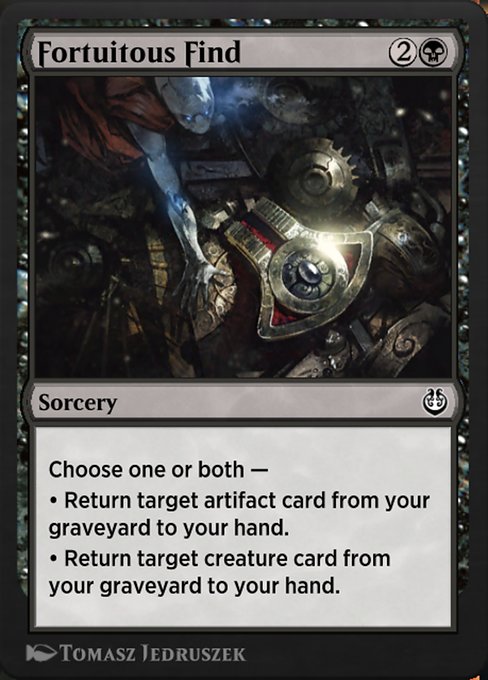 Fortuitous Find highlighted card art