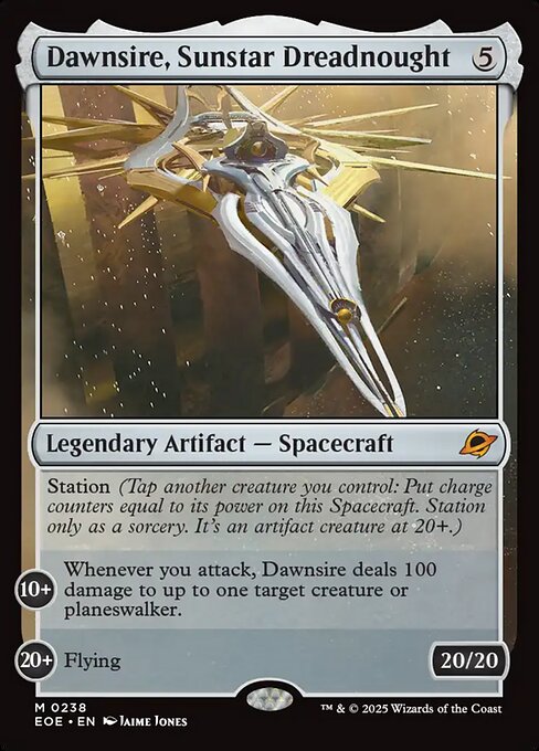 Dawnsire, Sunstar Dreadnought highlighted card art