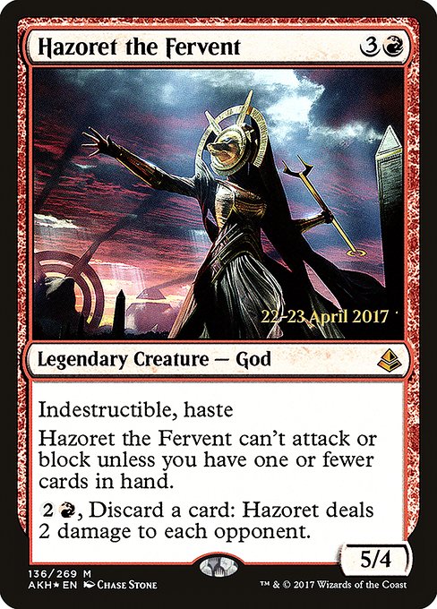 Hazoret the Fervent from Amonkhet Promos