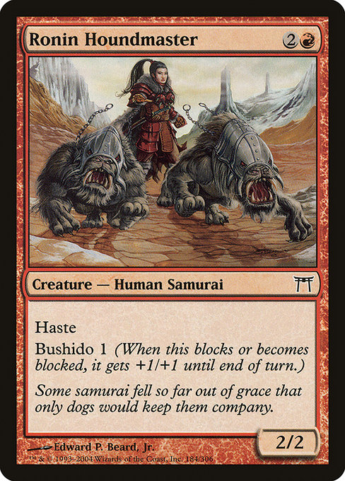 Ronin Houndmaster highlighted card art