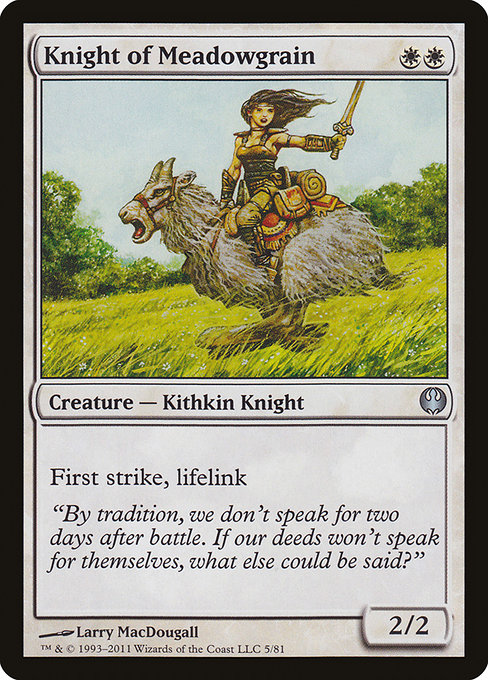 Knight of Meadowgrain from Duel Decks: Knights vs. Dragons
