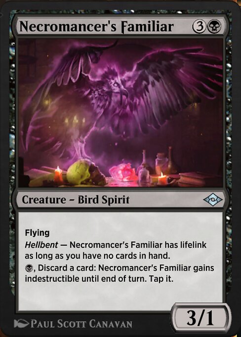Necromancer's Familiar highlighted card art