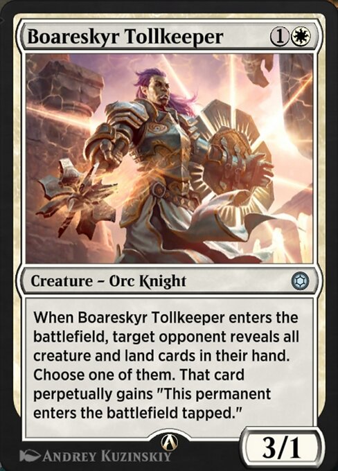 Boareskyr Tollkeeper highlighted card art