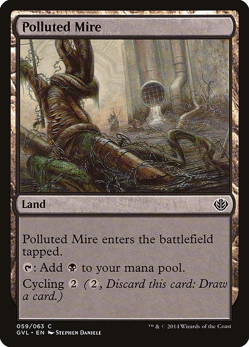 Polluted Mire from Duel Decks Anthology: Garruk vs. Liliana