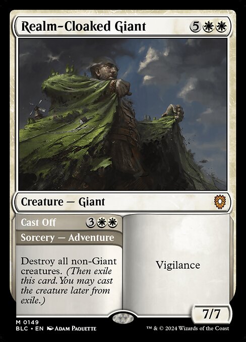 Realm-Cloaked Giant // Cast Off highlighted card art