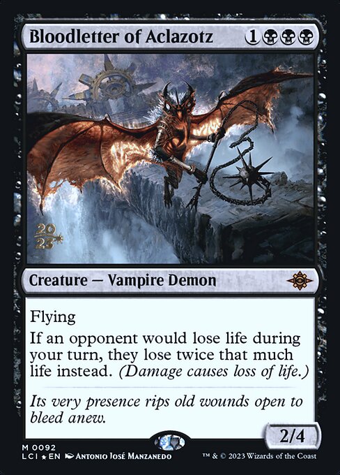 Bloodletter of Aclazotz from The Lost Caverns of Ixalan Promos