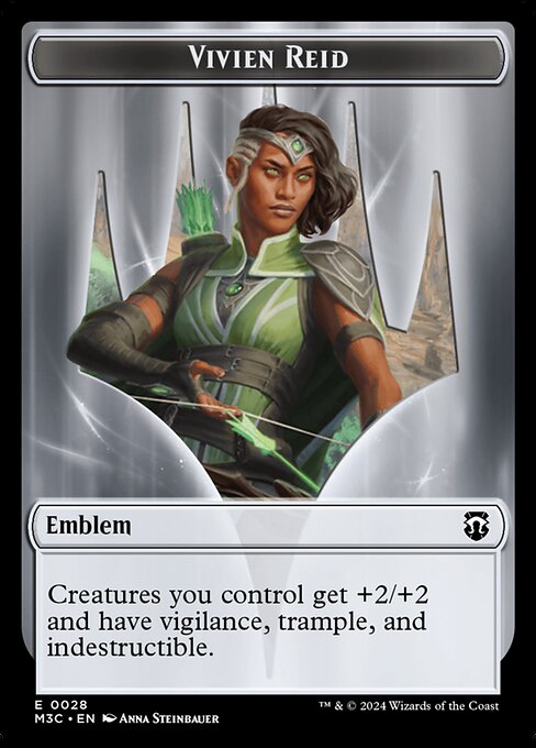 Vivien Reid Emblem from Modern Horizons 3 Commander Tokens
