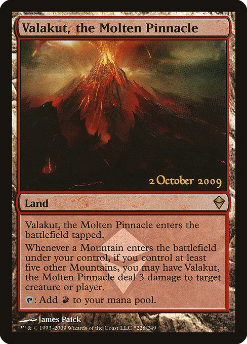 Valakut, the Molten Pinnacle from Zendikar Promos