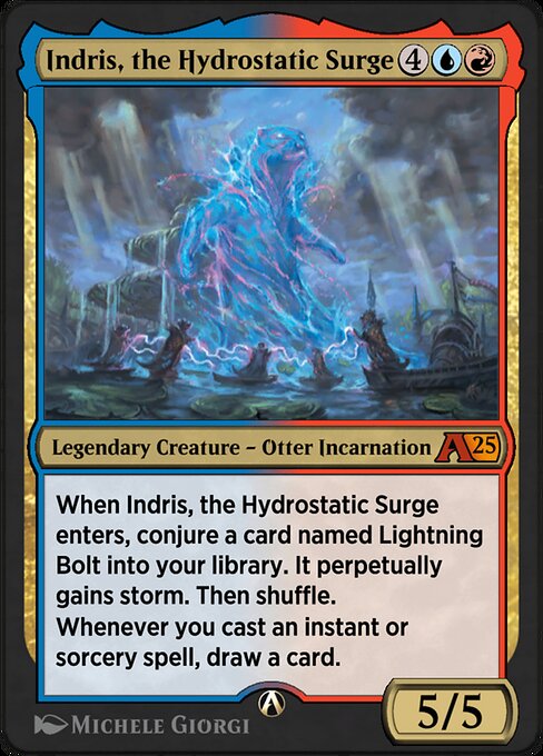 Indris, the Hydrostatic Surge highlighted card art