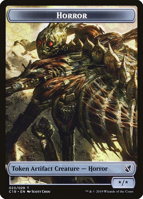 Horror from Commander 2019 Tokens