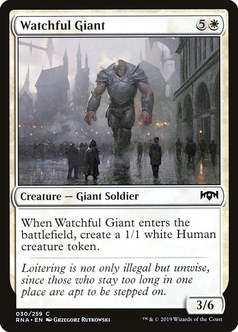 Watchful Giant highlighted card art