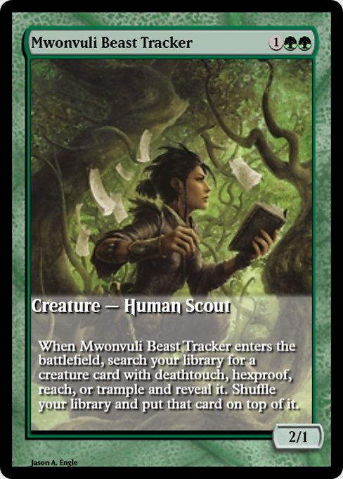 Mwonvuli Beast Tracker highlighted card art