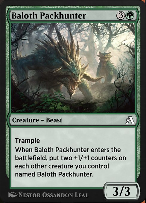 Baloth Packhunter highlighted card art