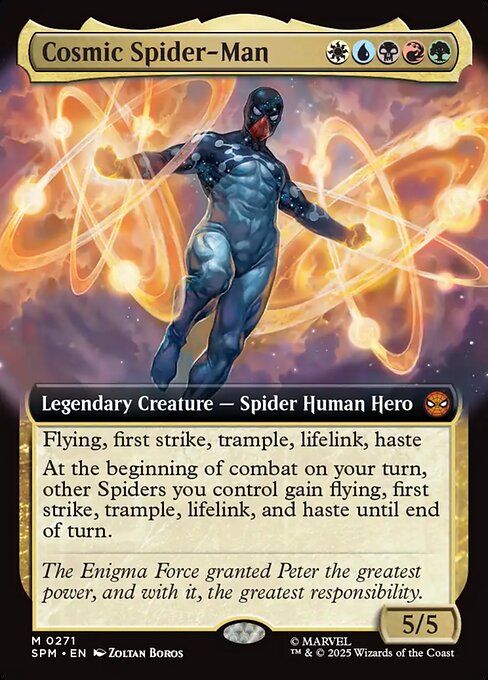 Cosmic Spider-Man highlighted card art