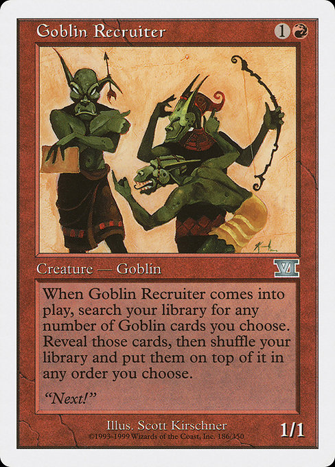 Goblin Recruiter from Classic Sixth Edition