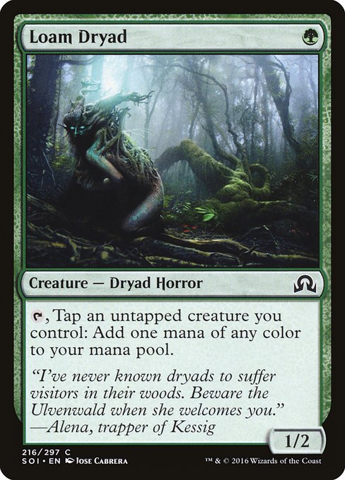 Loam Dryad highlighted card art