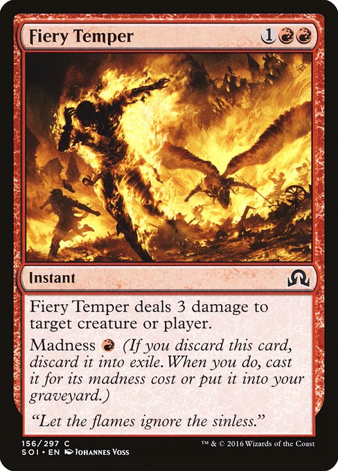 Fiery Temper from Shadows over Innistrad