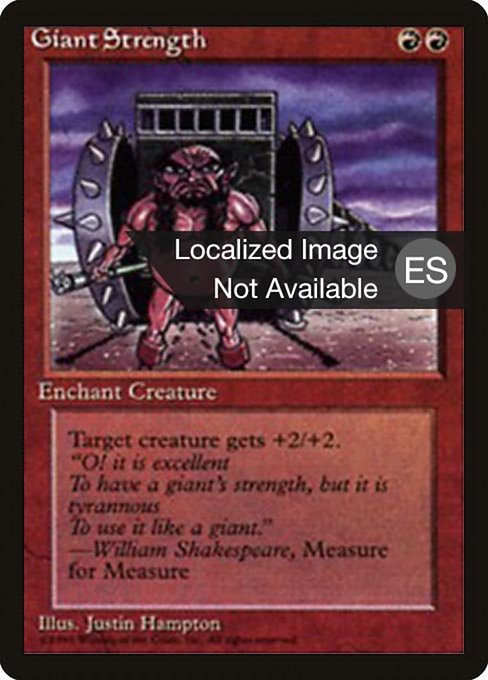 Giant Strength from Fourth Edition Foreign Black Border