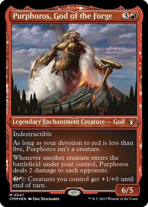 Purphoros, God of the Forge from Commander Masters