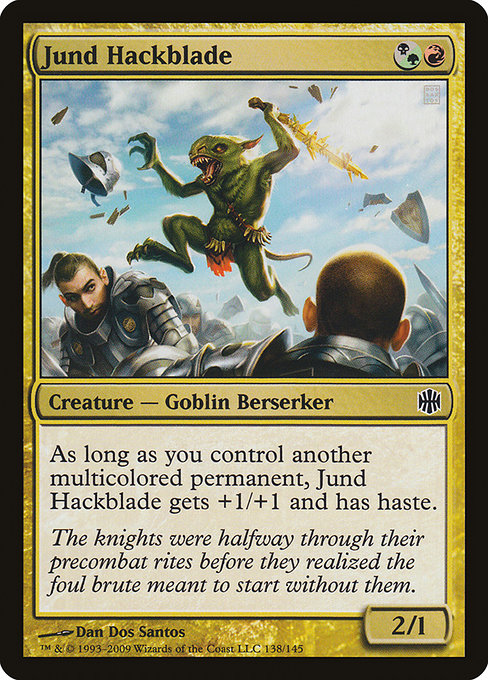 Jund Hackblade highlighted card art