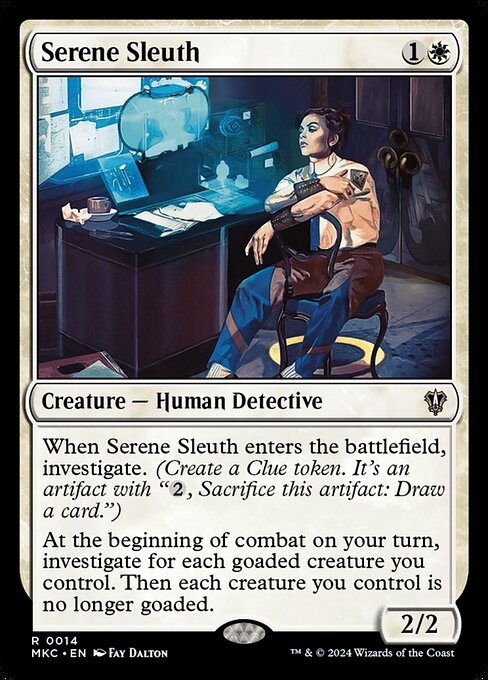 Serene Sleuth highlighted card art