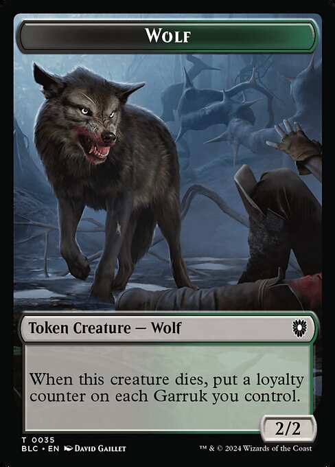 Wolf highlighted card art