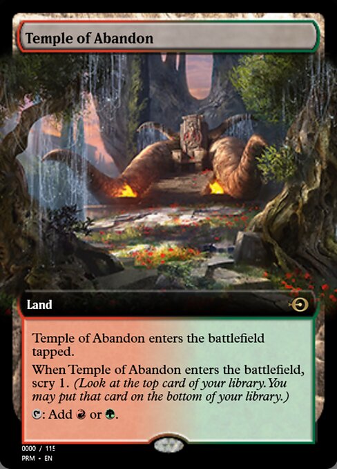 Temple of Abandon from Magic Online Promos
