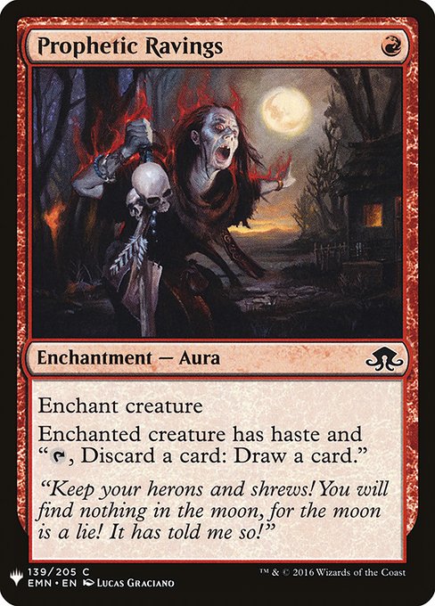 Prophetic Ravings highlighted card art