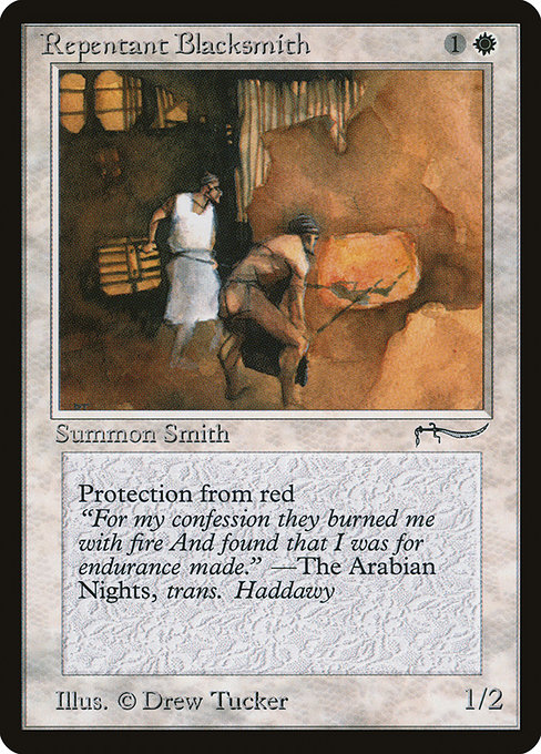 Repentant Blacksmith from Arabian Nights