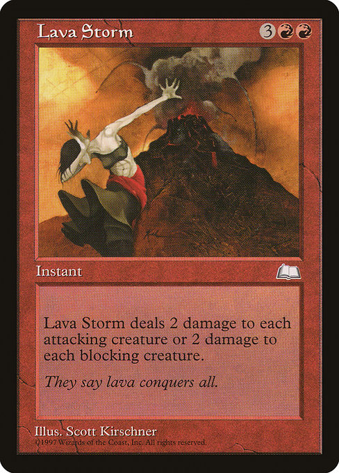 Lava Storm highlighted card art