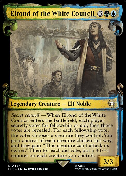 Elrond of the White Council highlighted card art