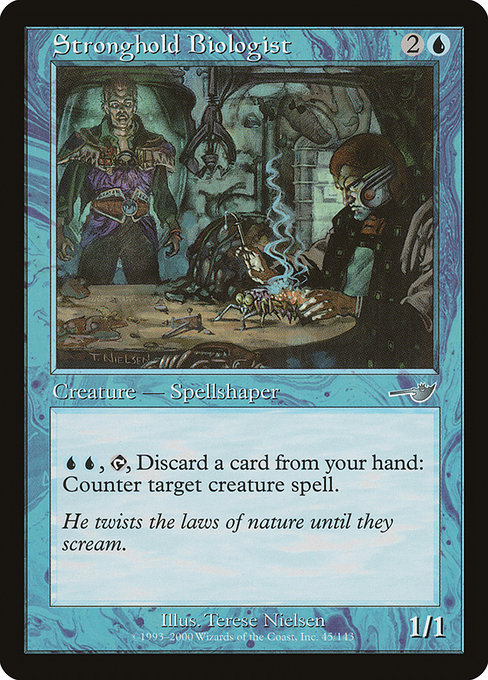 Stronghold Biologist highlighted card art