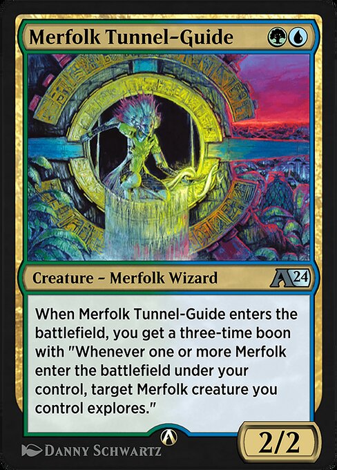 Merfolk Tunnel-Guide highlighted card art