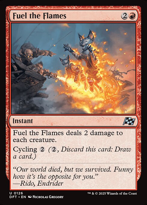 Fuel the Flames highlighted card art