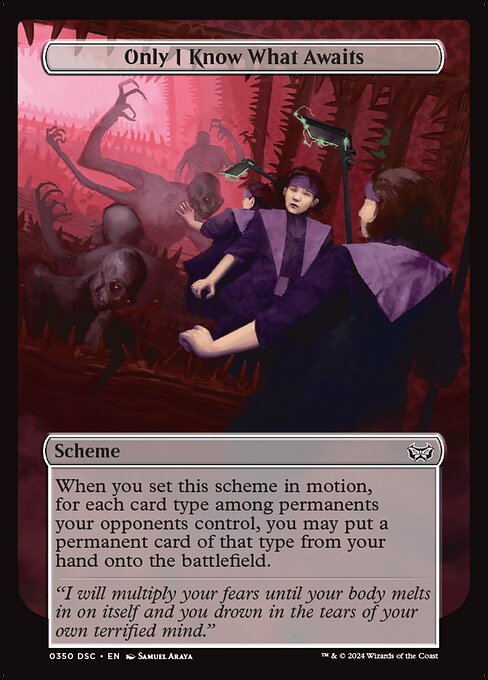 Only I Know What Awaits highlighted card art