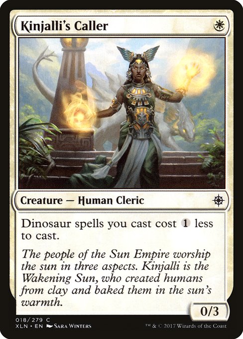 Kinjalli's Caller highlighted card art
