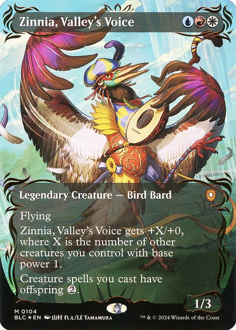Zinnia, Valley's Voice highlighted card art