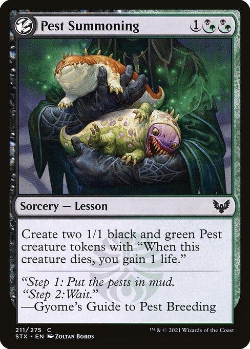 Pest Summoning highlighted card art