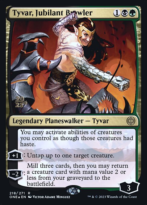Tyvar, Jubilant Brawler from Phyrexia: All Will Be One Promos