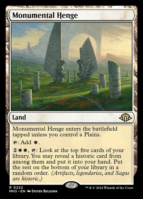 Monumental Henge highlighted card art