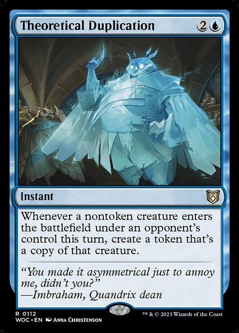 Theoretical Duplication highlighted card art