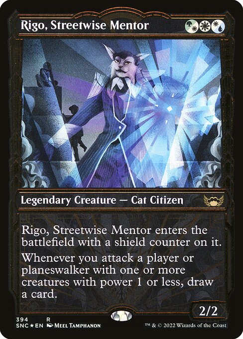 Rigo, Streetwise Mentor highlighted card art