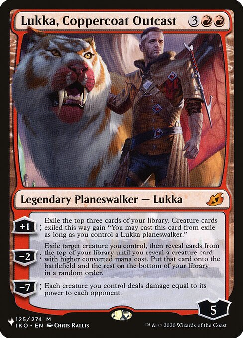 Lukka, Coppercoat Outcast highlighted card art